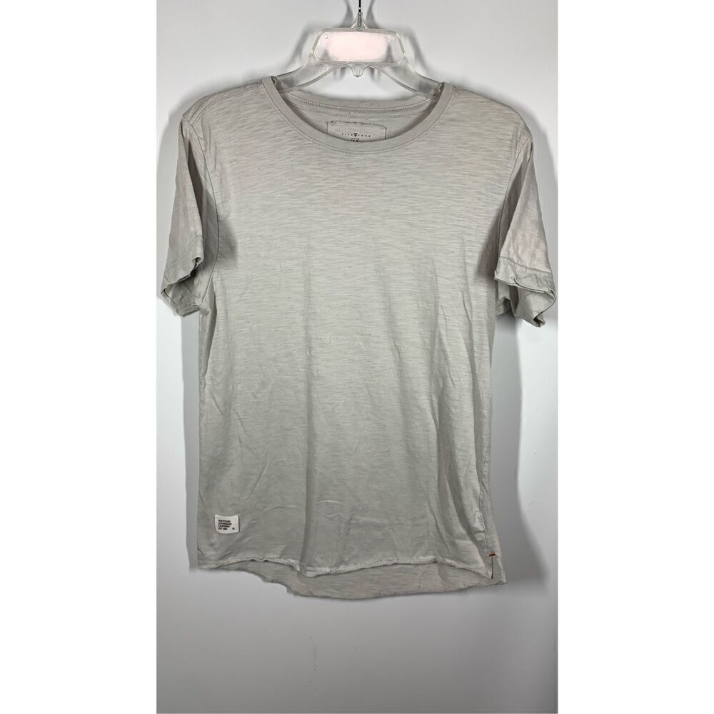 Five Four Women's Pullover Crew Neck Short Sleeve T-Shirt Gray Size Medium